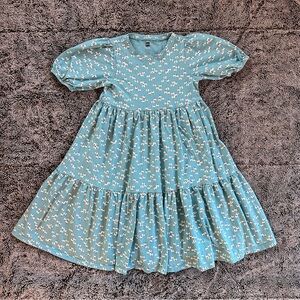 Tea Collection Girls Tiered Floral Dress with Puff Sleeves | Size 7 🌸